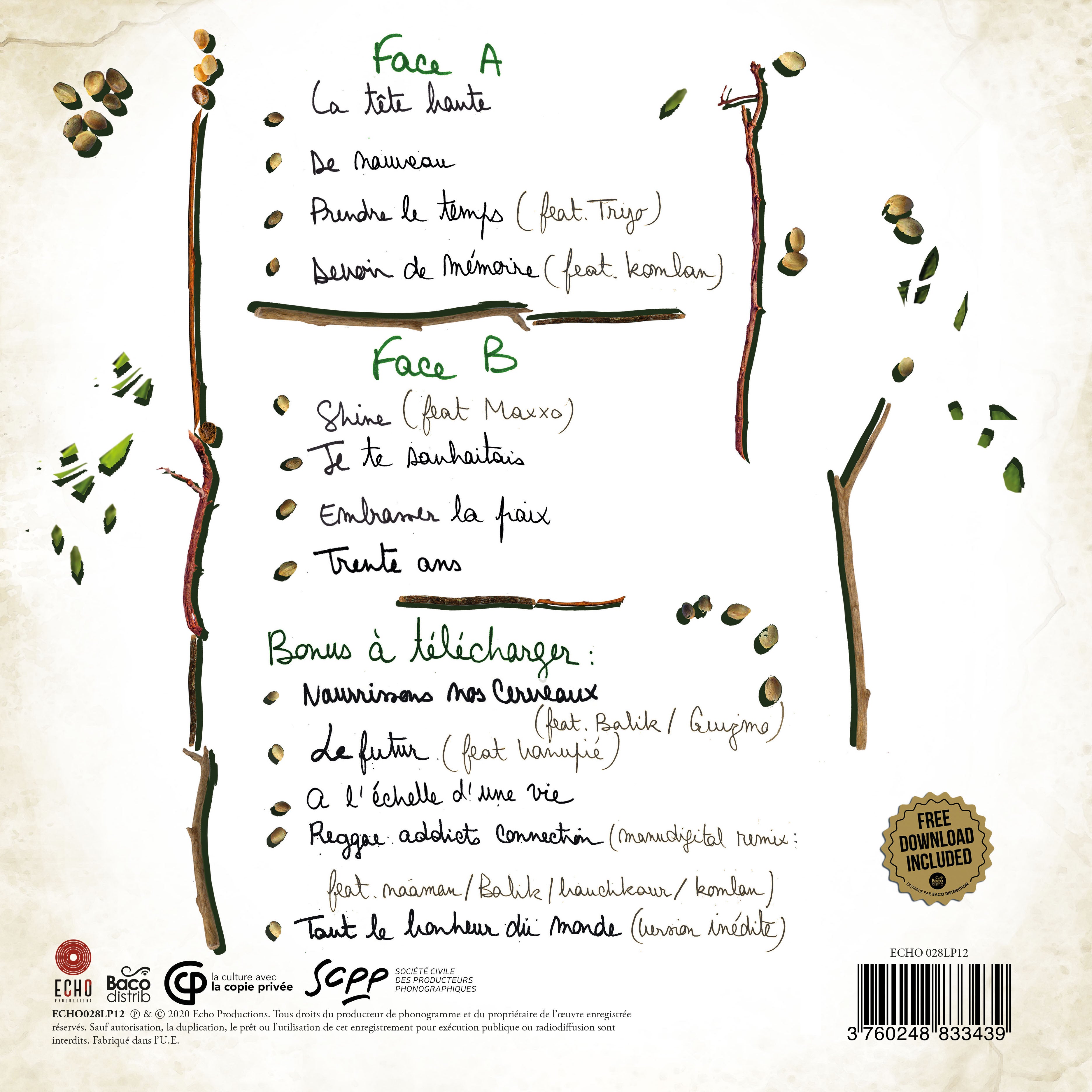 30 ans - Back Cover