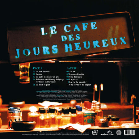 Le café des jours heureux - Back Cover
