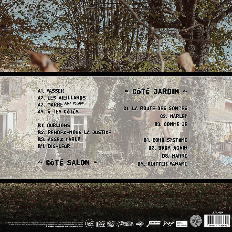 Live à la maison - Back Cover