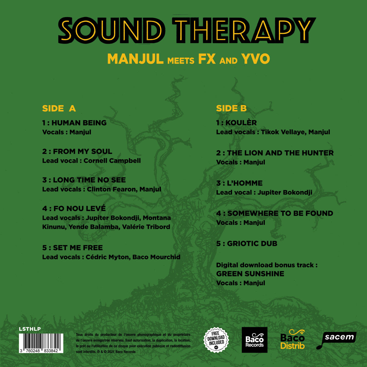 Sound Therapy - Back Cover