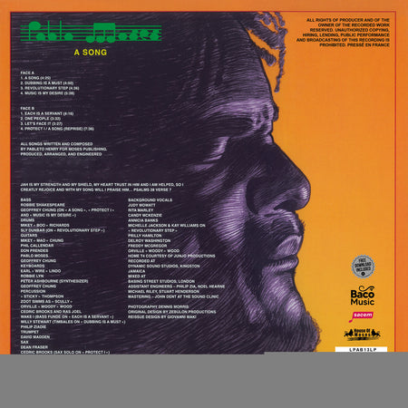 A song - Back Cover
