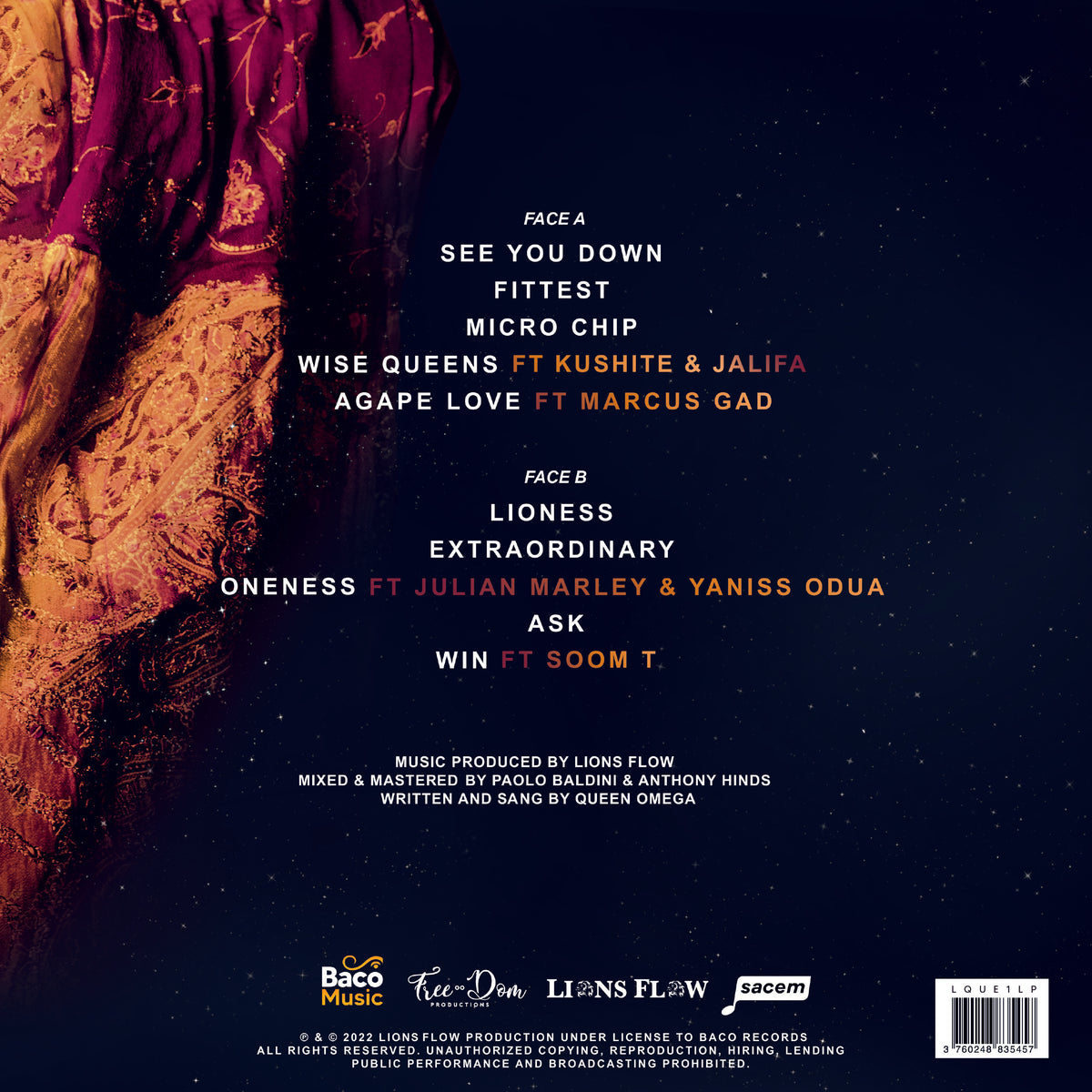 Freedom Legacy - Back Cover