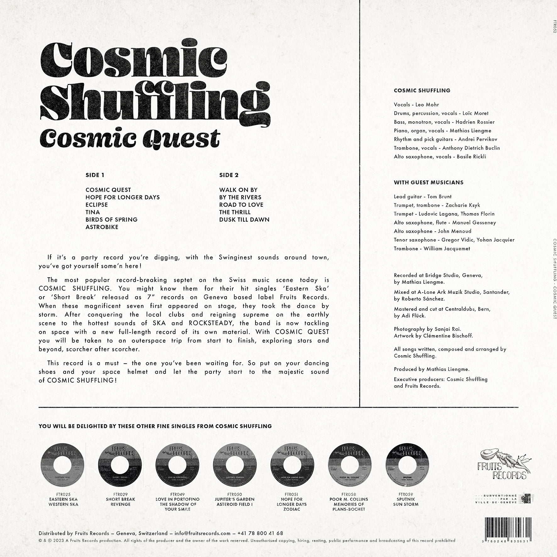 Cosmic Quest - Back Cover