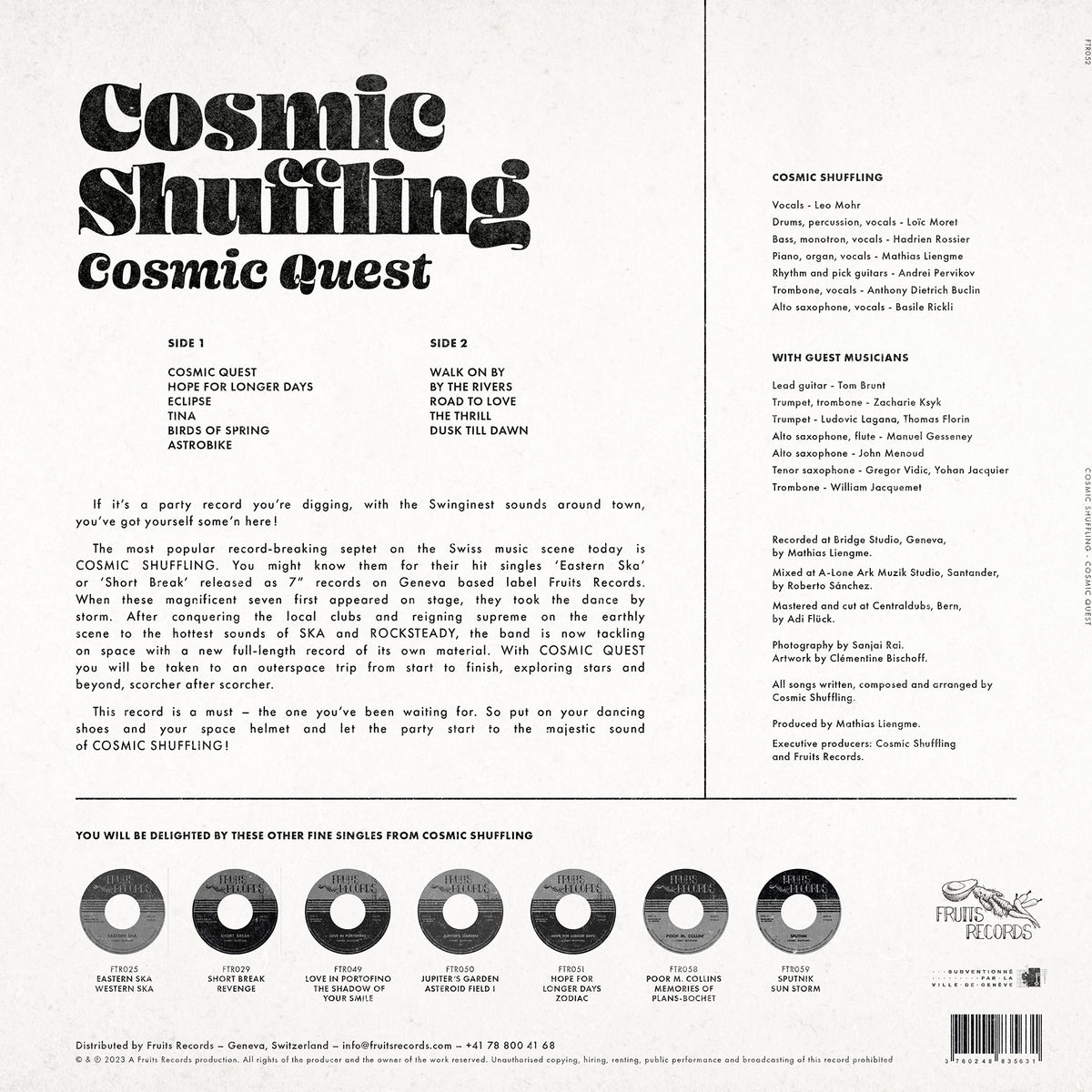 Cosmic Quest - Back Cover