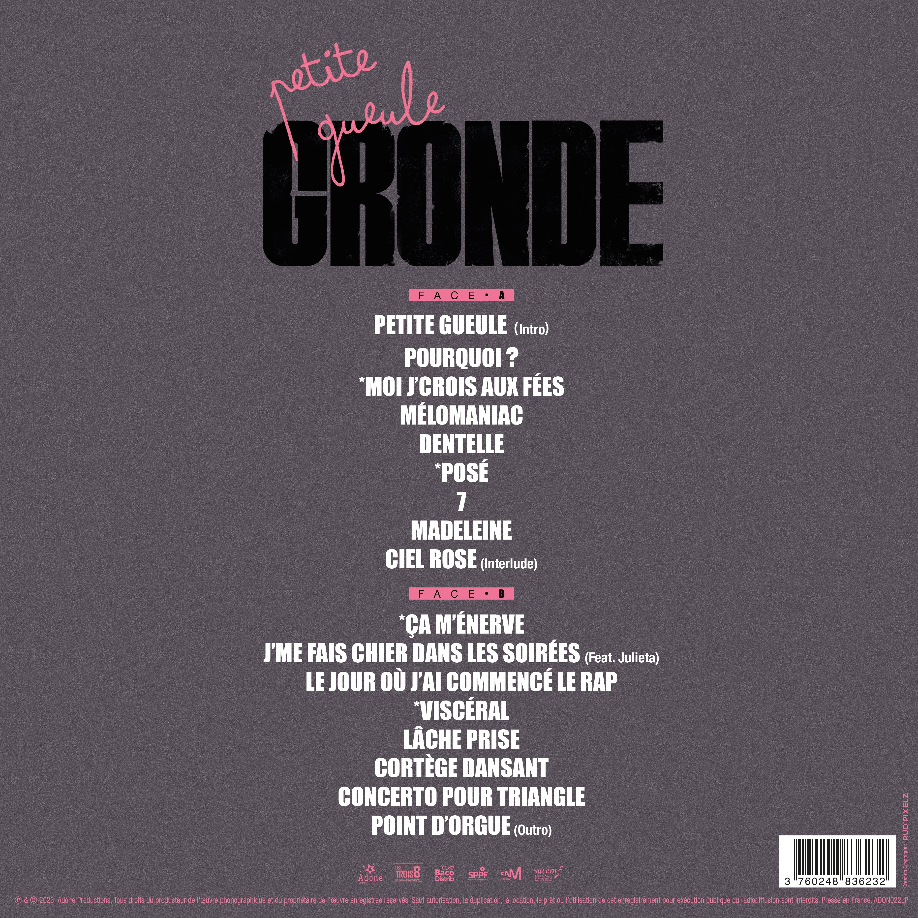 Petite Gueule Gronde - Back Cover