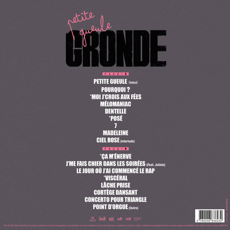 Petite Gueule Gronde - Back Cover