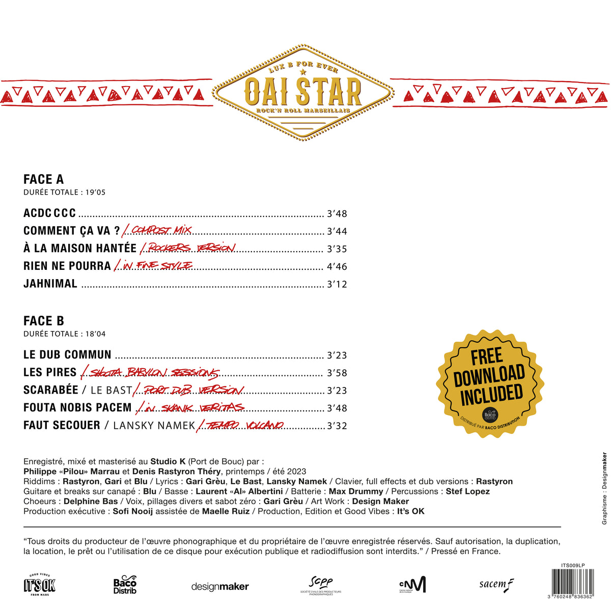 Zulu Oscar Bravo InDub - Back Cover