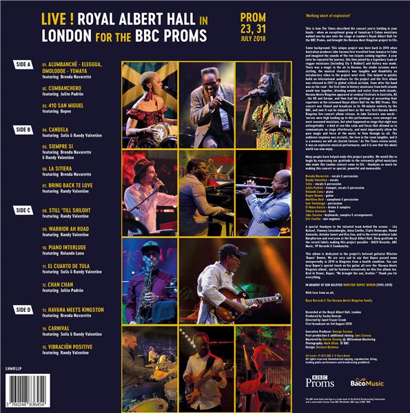 Live at the Royal Albert Hall - Front Cover