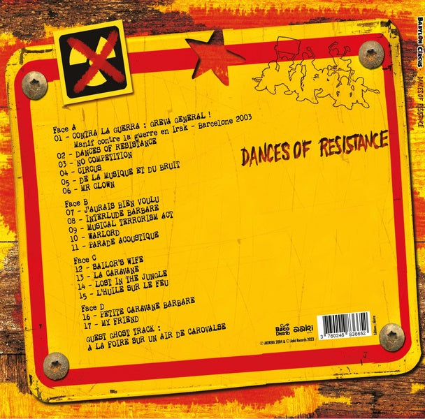 Dances of résistance - Front Cover