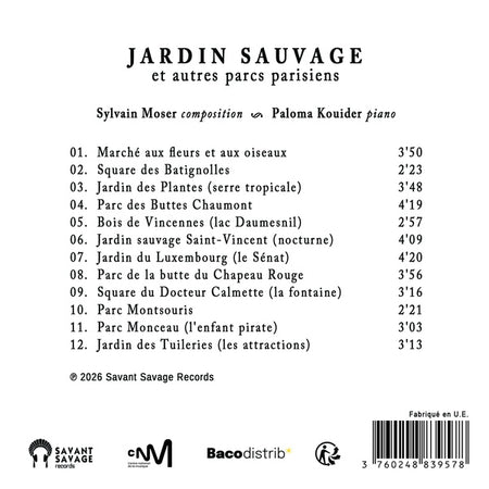Jardin sauvage et autres parcs parisiens - Front Cover