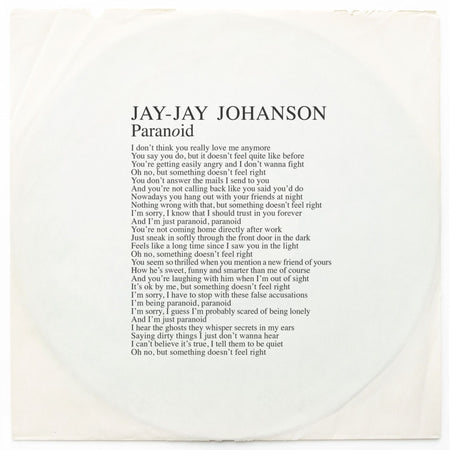 Paranoid - Front Cover