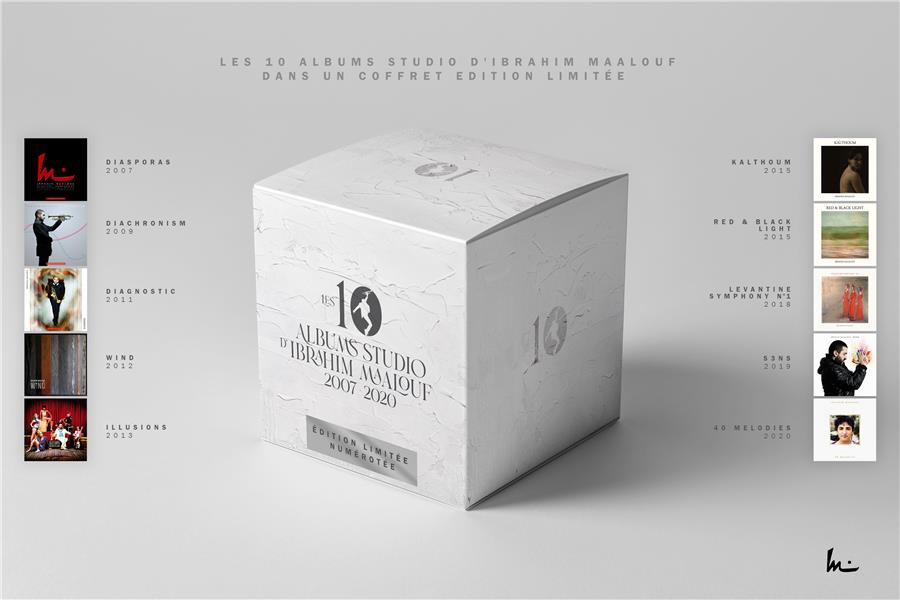 10 Albums Studio d'Ibrahim Maalouf 2007-2020 Édition Limitée Numérotée Coffret - Front Cover