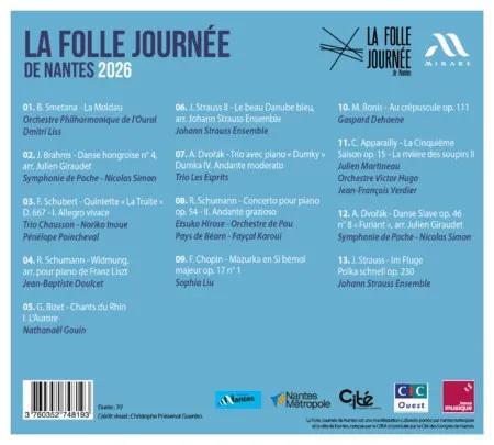 La Folle Journée 2026 - Les Fleuves - Front Cover