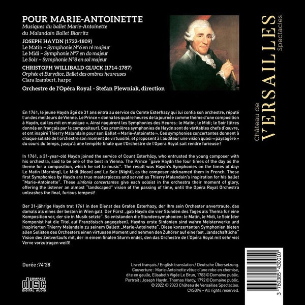 Pour Marie-Antoinette - Front Cover