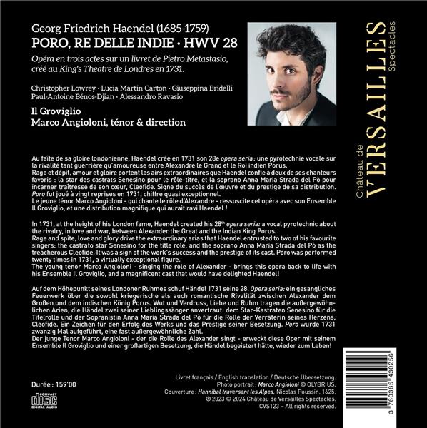 Poro, Re Delle Indie - Front Cover