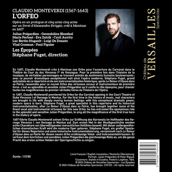 L'Orfeo - Front Cover