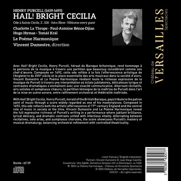 Hail ! Bright Cecilia - Front Cover