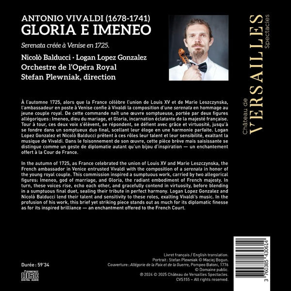La Gloria e Imeneo - Front Cover