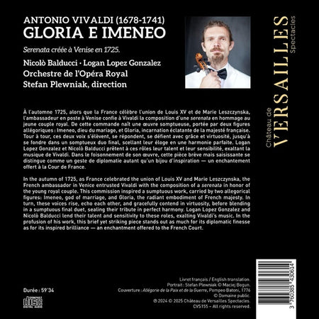 La Gloria e Imeneo - Front Cover