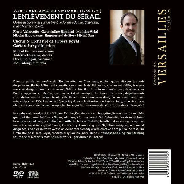 L'Enlèvement du Sérail (Chanté en français) - Front Cover