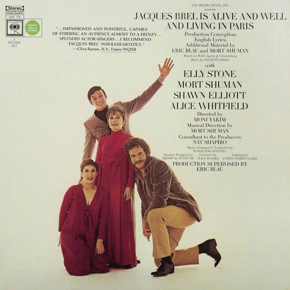 Jacques Brel Is Alive And Well And Living In Paris - Front Cover