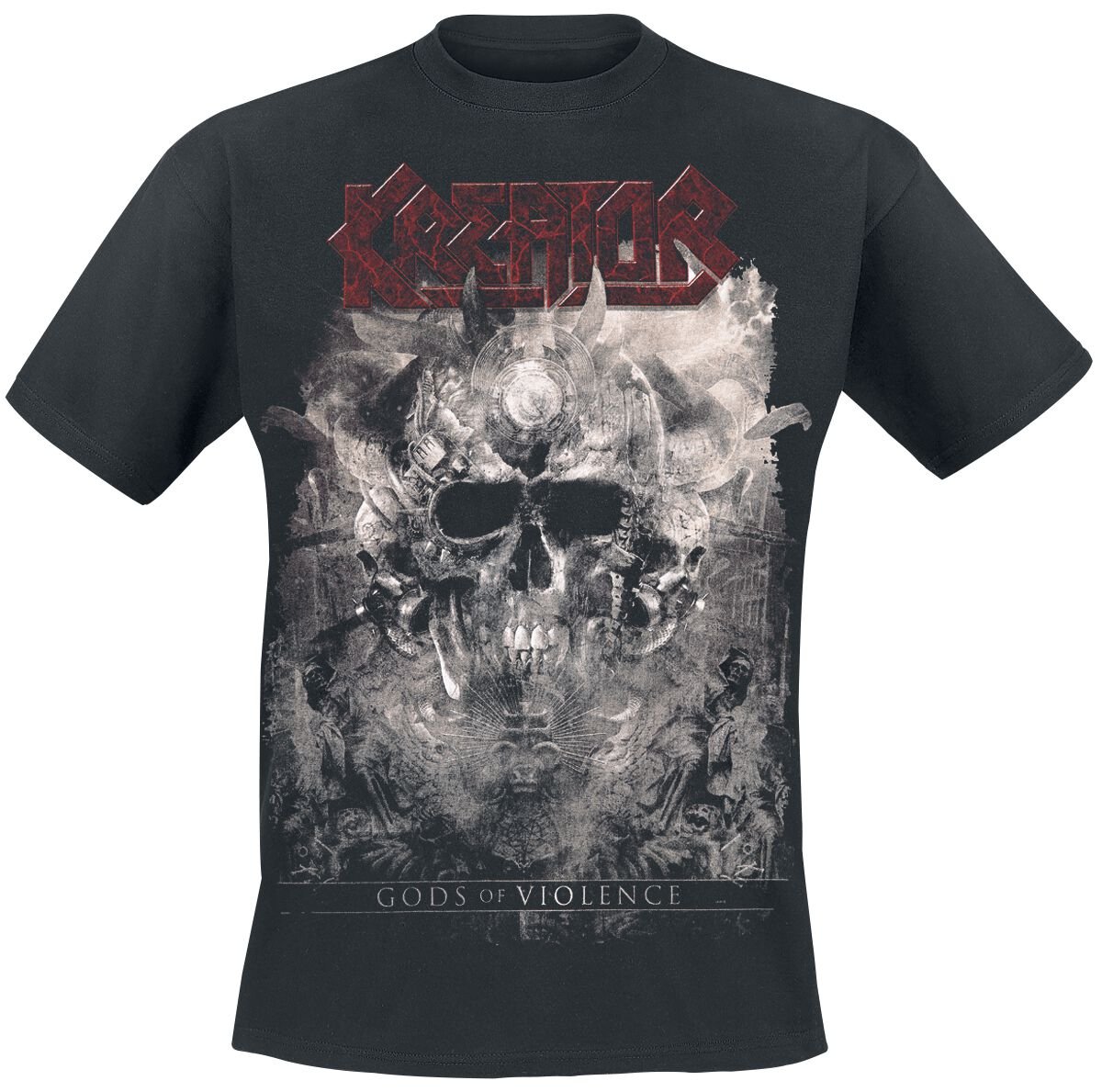 T-Shirt Manches courtes  de Kreator - Gods Of Violence-Skulls - M à XXL - pour Homme - noir - Kreator
