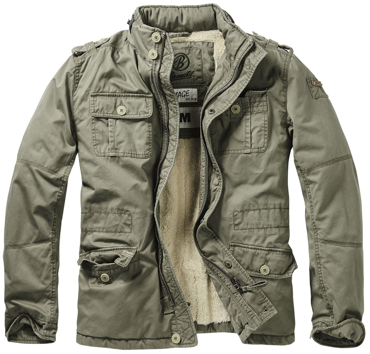 Veste d'hiver  de Brandit - Britannia Winter - S à 5XL - pour Homme - olive - Brandit