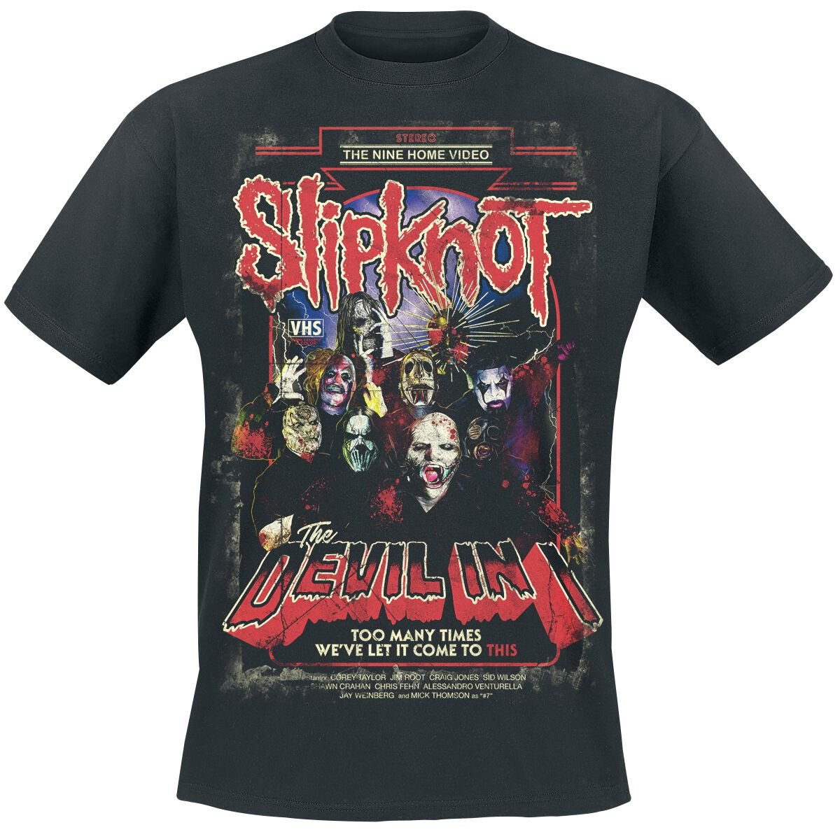T-Shirt Manches courtes  de Slipknot - The Devil In I - S à XXL - pour Homme - noir - Slipknot