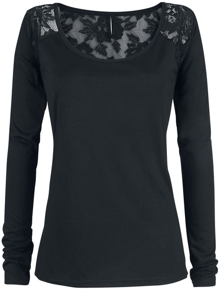 T-shirt manches longues  de Rotterdamned - Kandelaar - XS à XXL - pour Femme - noir - Rotterdamned