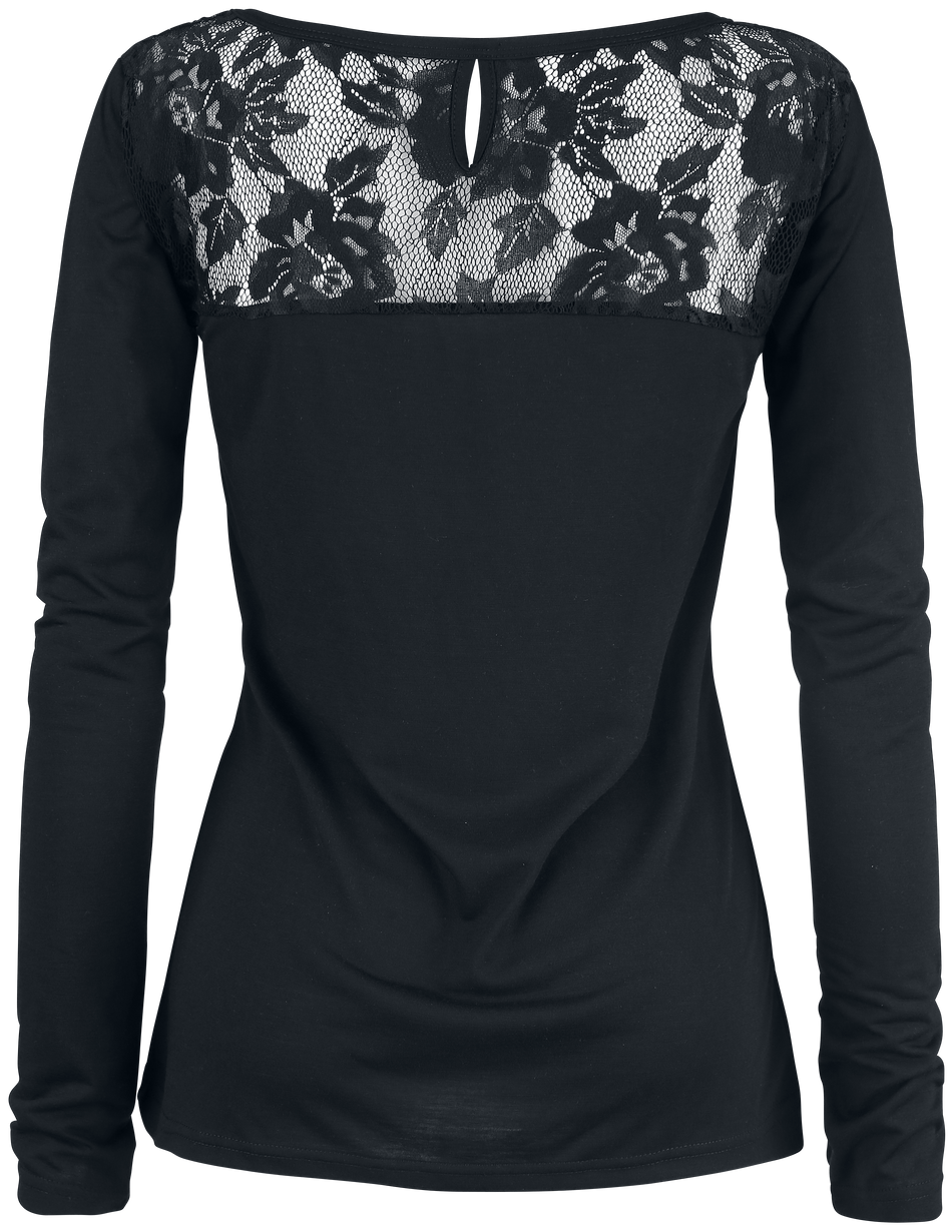 T-shirt manches longues  de Rotterdamned - Kandelaar - XS à XXL - pour Femme - noir - Rotterdamned - View 2