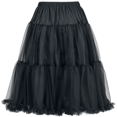 Jupe mi-longue Rockabilly de Hell Bunny - Penelope Petticoat - XS-S à XL-XXL - pour Femme - noir - hell bunny - View 2