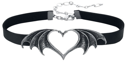 Serre-cou Gothic de Alchemy Gothic - Nocte Amor - pour Femme - noir/argent - Alchemy Gothic