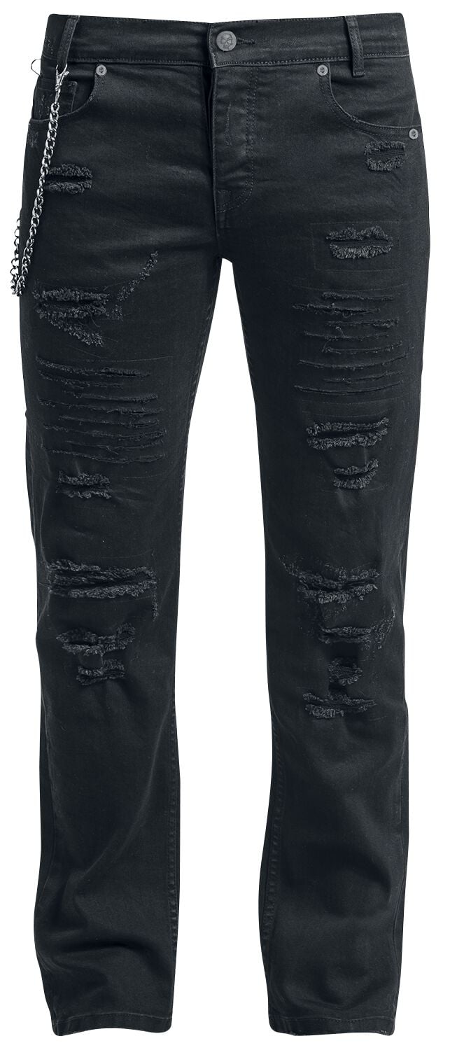 Jean Rockabilly de Rock Rebel by EMP - Reptile Sombre - W30L32 à W40L34 - pour Homme - noir - Rock Rebel by EMP