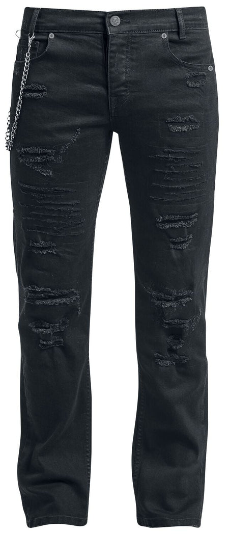 Jean Rockabilly de Rock Rebel by EMP - Reptile Sombre - W30L32 à W40L34 - pour Homme - noir - Rock Rebel by EMP