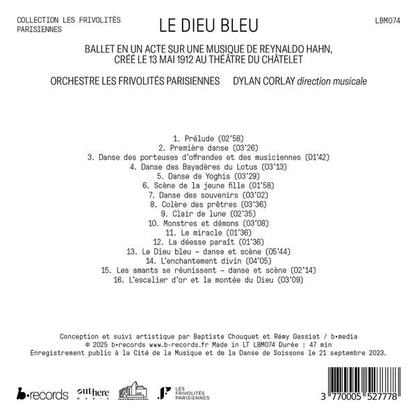 Le Dieu Bleu - Front Cover