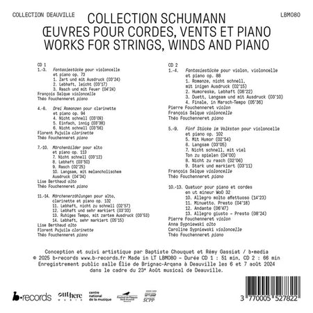 Collection Schumann : Œuvres pour cordes, vents et piano - Front Cover