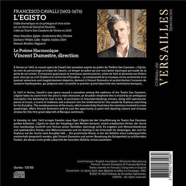L'Egisto - Front Cover