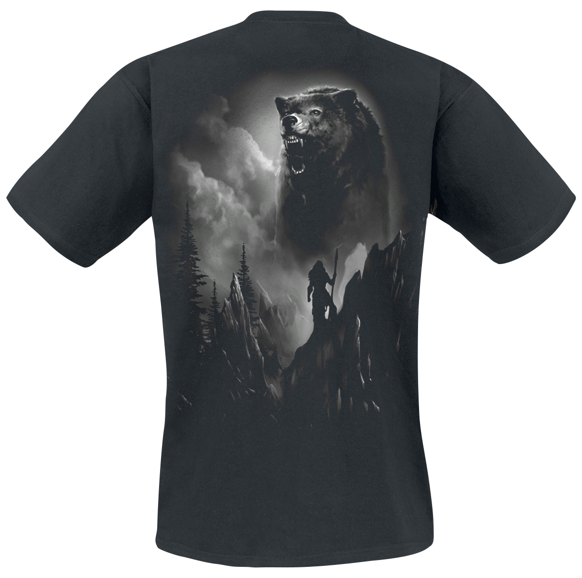 T-Shirt Manches courtes  de Toxic Angel - Spirit of Huntress - S à 4XL - pour Homme - noir - Toxic Angel - View 2