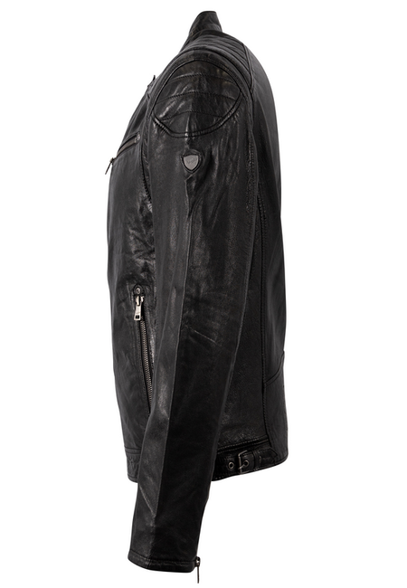 Veste en cuir  de Mauritius - Colt W18 Lasanv - S à 3XL - pour Homme - noir - Mauritius - View 2