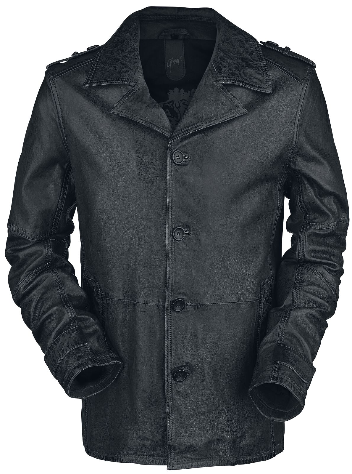 Manteau en cuir  de Gipsy - MIC Latriv W - S à 3XL - pour Homme - graphite - gipsy