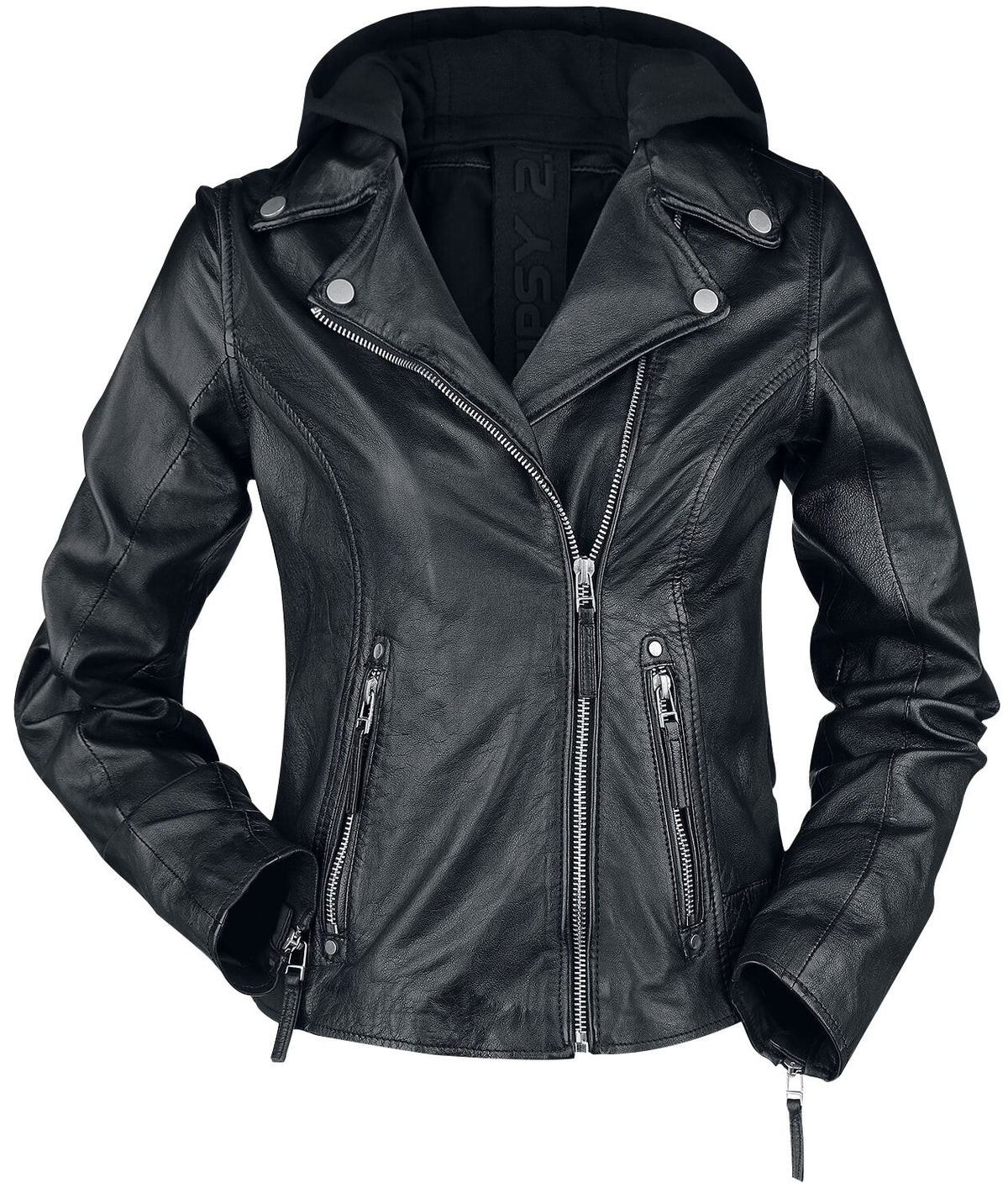 Veste en cuir  de Gipsy - Raja Slim Fit LEGV - XS à XXL - pour Femme - noir - gipsy