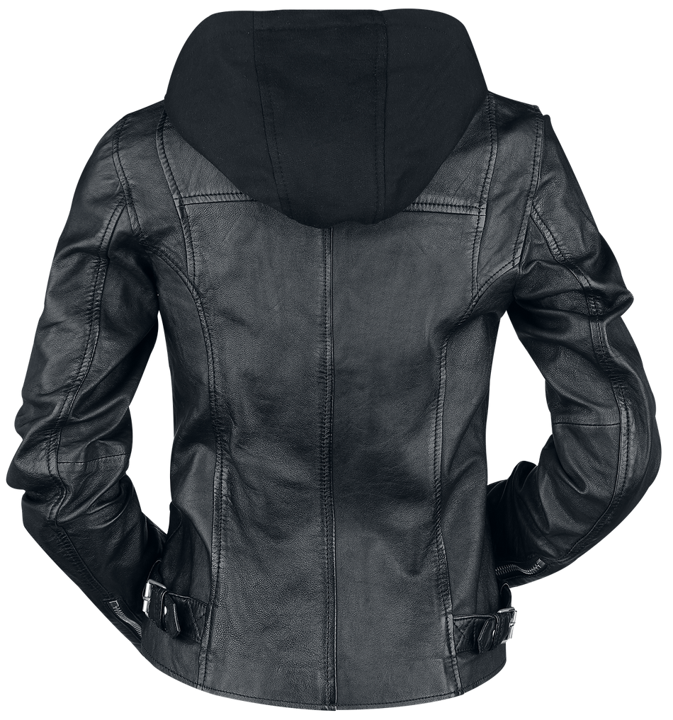 Veste en cuir  de Gipsy - Raja Slim Fit LEGV - XS à XXL - pour Femme - noir - gipsy - View 2