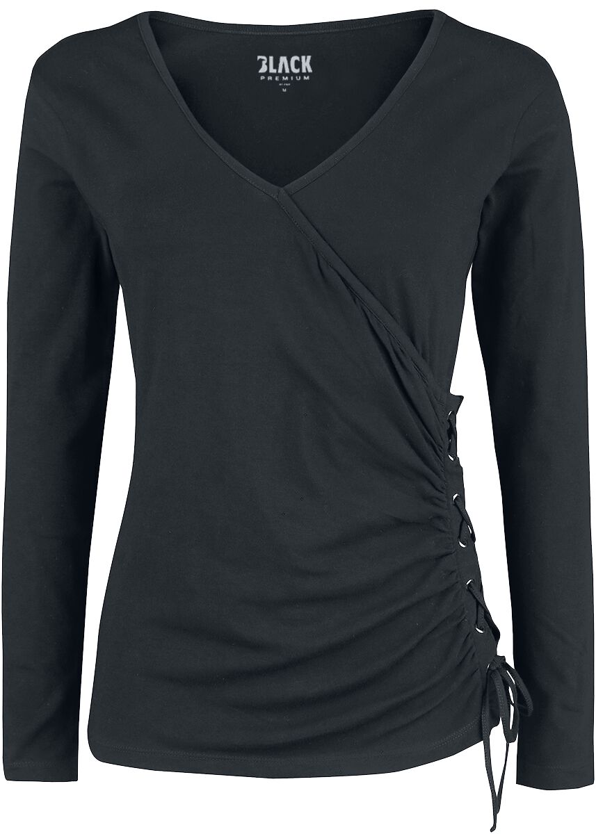 T-shirt manches longues  de Black Premium by EMP - My Extraordinary Mind - S à XXL - pour Femme - noir - Black Premium by EMP
