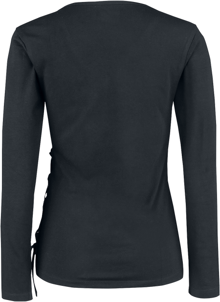T-shirt manches longues  de Black Premium by EMP - My Extraordinary Mind - S à XXL - pour Femme - noir - Black Premium by EMP - View 2