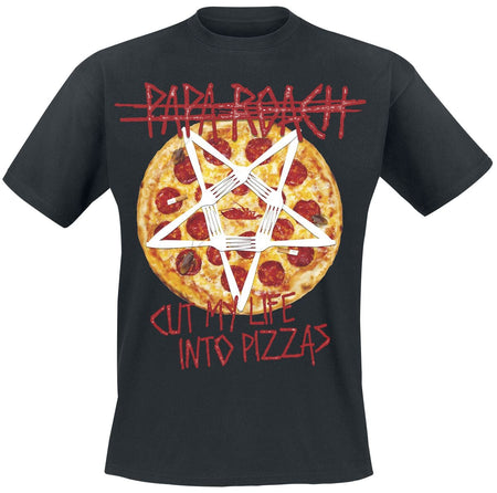 T-Shirt Manches courtes  de Papa Roach - Pizza - S à 5XL - pour Homme - noir - Papa Roach