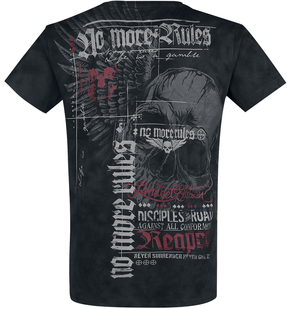 T-Shirt Manches courtes  de Rock Rebel by EMP - Heavy Soul - M à 3XL - pour Homme - noir - Rock Rebel by EMP - View 2