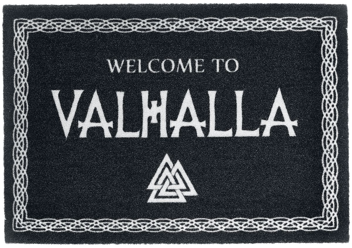 Paillasson Fun de Welcome to Valhalla - pour Unisexe - noir/blanc - Welcome to Valhalla