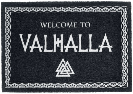 Paillasson Fun de Welcome to Valhalla - pour Indifférent - noir/blanc - Welcome to Valhalla