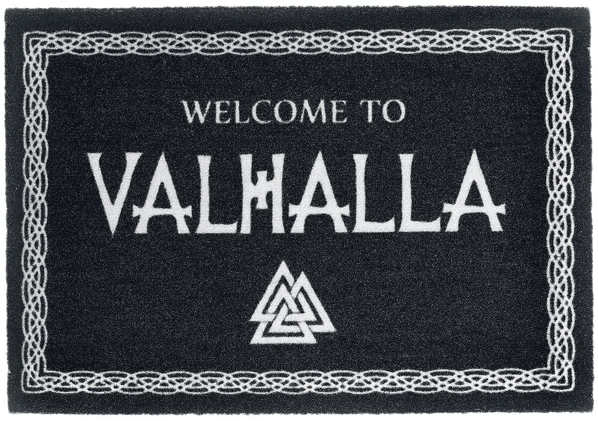 Paillasson Fun de Welcome to Valhalla - pour Indifférent - noir/blanc - Welcome to Valhalla