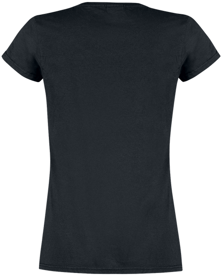 T-Shirt Manches courtes Disney de Alice Au Pays Des Merveilles - Fleur Noire - XS à XXL - pour Femme - noir - Alice Au Pays Des Merveilles - View 2